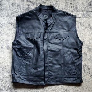 Leather Vest XXL